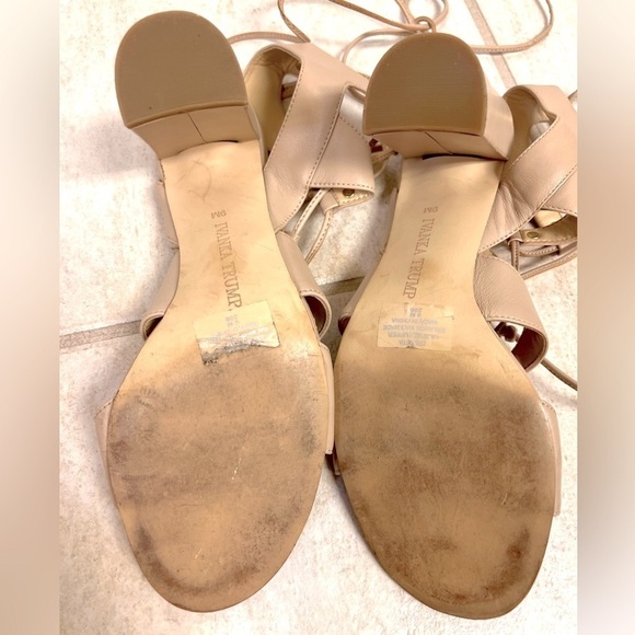 Ivanka Trump Gladiator Sandals Heels Beige Pink Size 9M - Picture 7 of 7